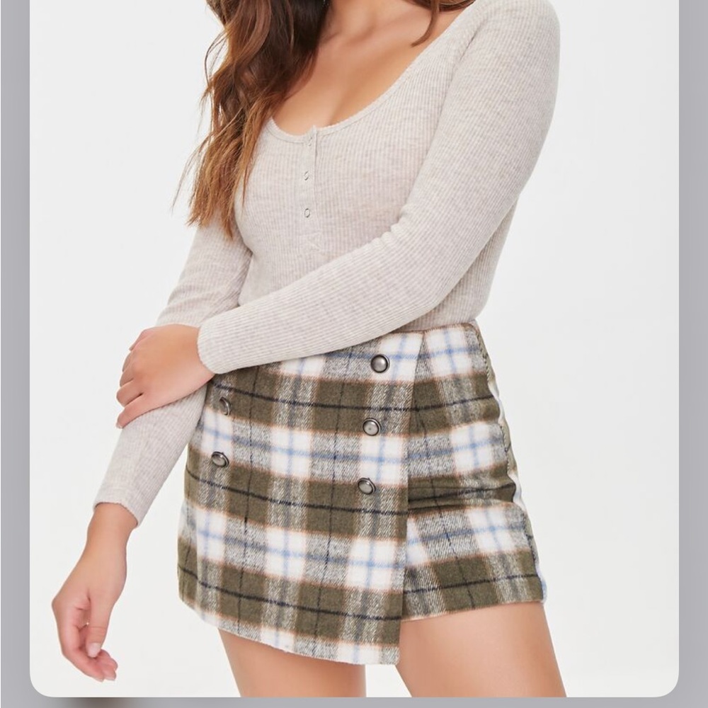 Plaid Mini Skort